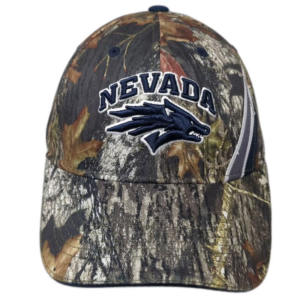 Nevada Wolf Pack NCAA Captivating Headgear Camo Brown Strapback Cap One Size
